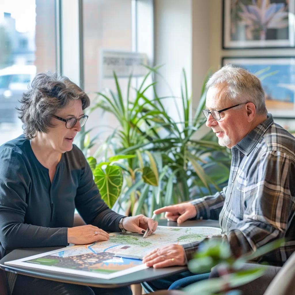 Halifax financial advisor discussing local retirement options with a client